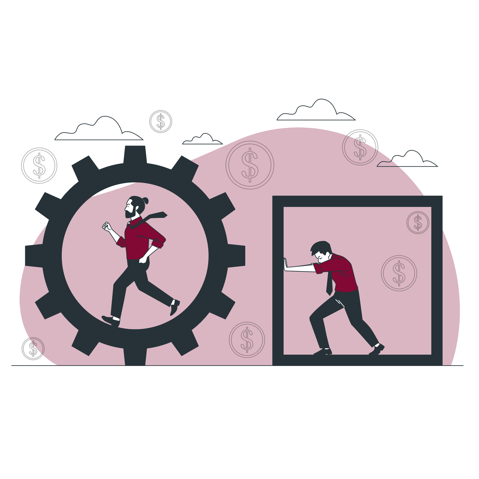 Illustration für finanzielle Bildung